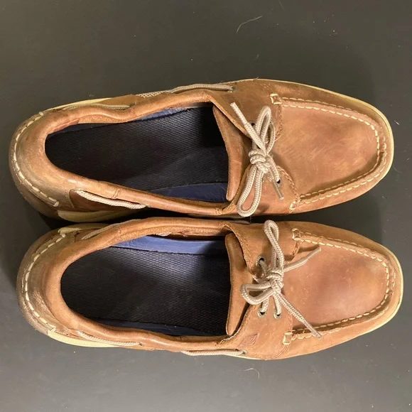 Sperry Top-Sider Men's Billfish Ultralite Boat Shoe Dark Tan Size 10.5 - Picture 7 of 8